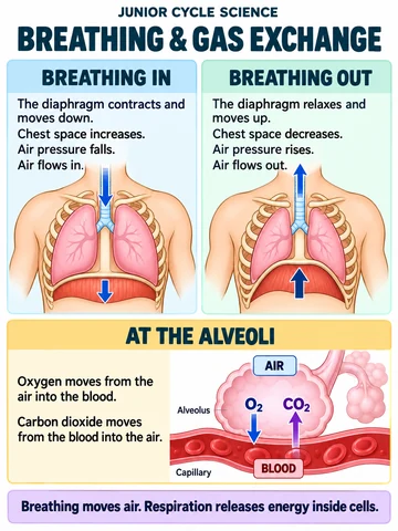 Breathing & gas exchange. BREATHING IN