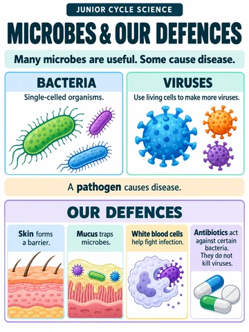 Microbes & our defences. Many microbes are useful. Some cause disease.