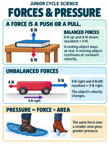 Forces & pressure. A force is a push or a pull.